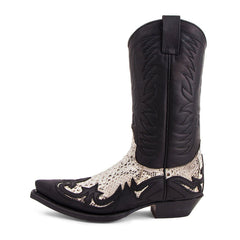 3241 Cuervo Sprinter Negro-Piton Barriga Natural - Sendra Boots