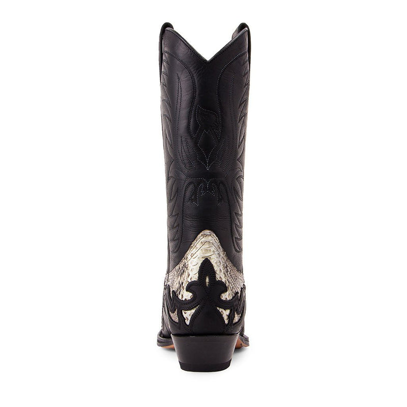 3241 Cuervo Sprinter Negro-Piton Barriga Natural - Sendra Boots