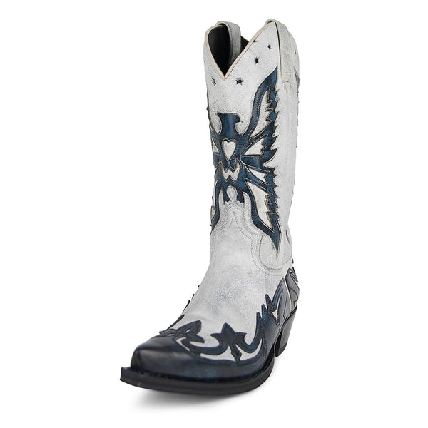 6885 CUERVO BARBADOS BLANCO BORRON NEGRO - Sendra Boots