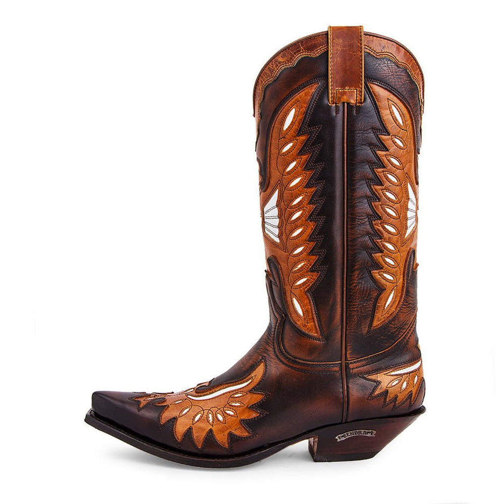 6990 Cuervo Britnes Marron-Laca Camel – Sendra Boots