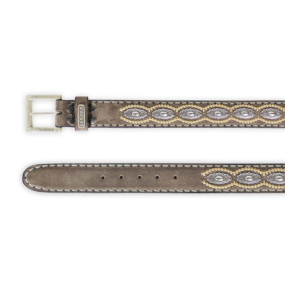 7606 SUEDE TAUPE 2 BELTS – Sendra Boots