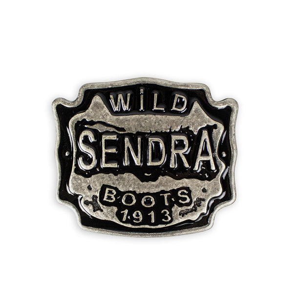 HEBILLA WILD SENDRA 2497 PLATA MATE BLACK - Sendra Boots
