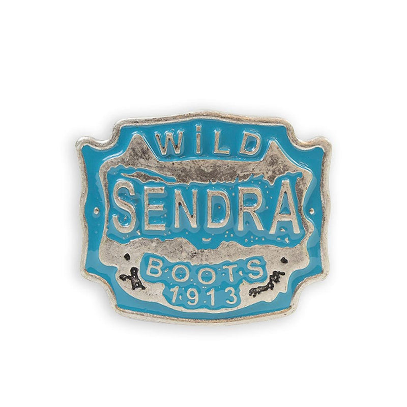 HEBILLA WILD SENDRA 2497 PLATA MATE TURQUESA - Sendra Boots